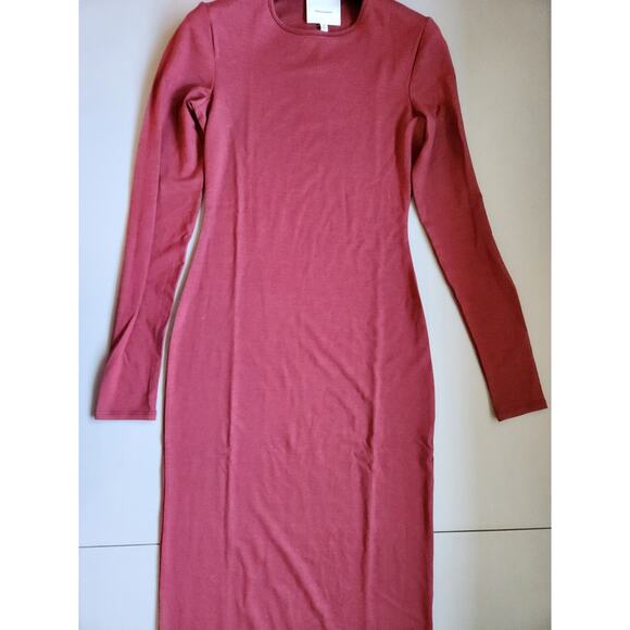 NWT Reformation Tommie Knit Maxi Dress Size XS Wine #NB503 - Picture 4 of 10